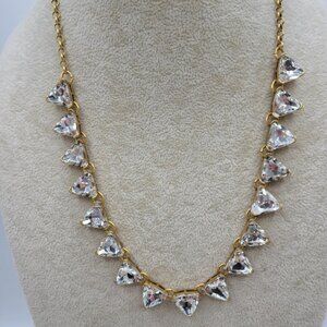 J Crew Clear Crystal Statement Necklace
